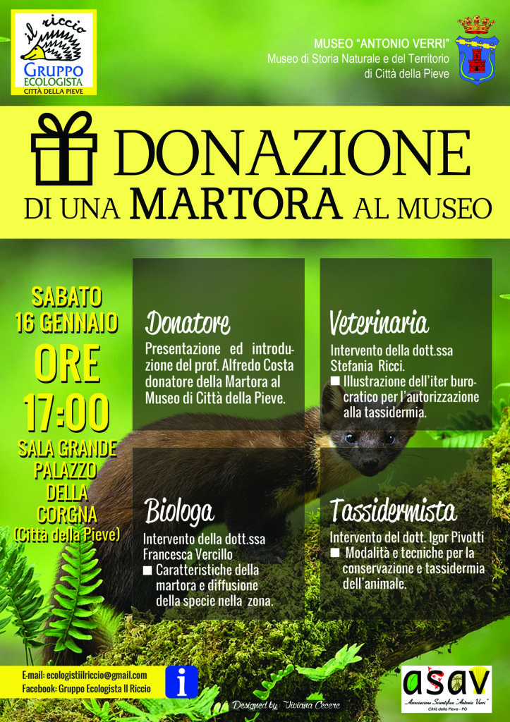 Donazione MARTORA Volantino